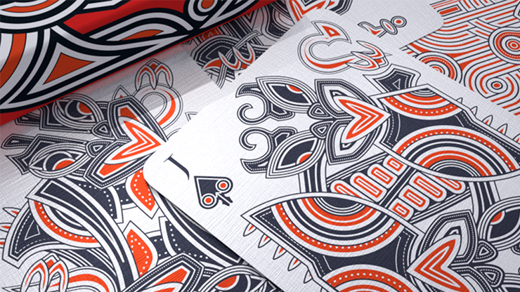 �ڸ����Hello Tiki (Red) Playing Cards