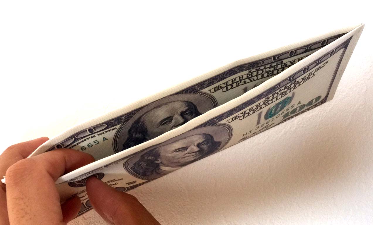 Ĺ���ۡ���100��ʾ/Hundred Dollar Bill Coin Purse