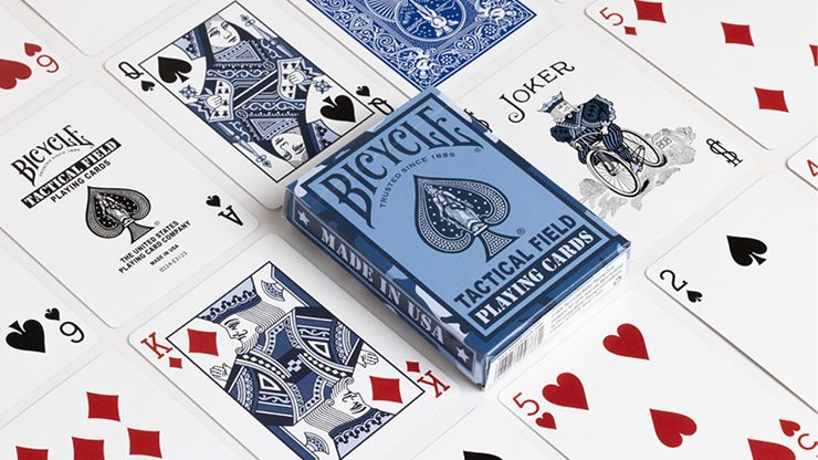 �����ƥ����롦�ե�����ɡ��ǥå��ʥͥ��ӡ��� / Bicycle Tactical Field (Navy) Playing Cards by US Playing Card Co