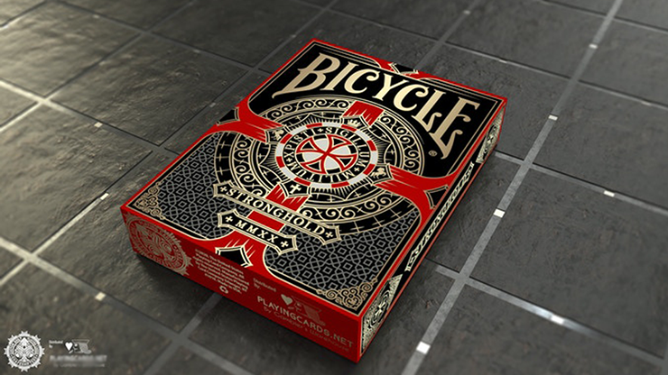 ��B�ʡۥ��ȥ��󥰥ۡ���ɡ��ǥå��ʥ���ॾ��� / Bicycle Stronghold Crimson Playing Cards (STRONGHOLD MMXX)
