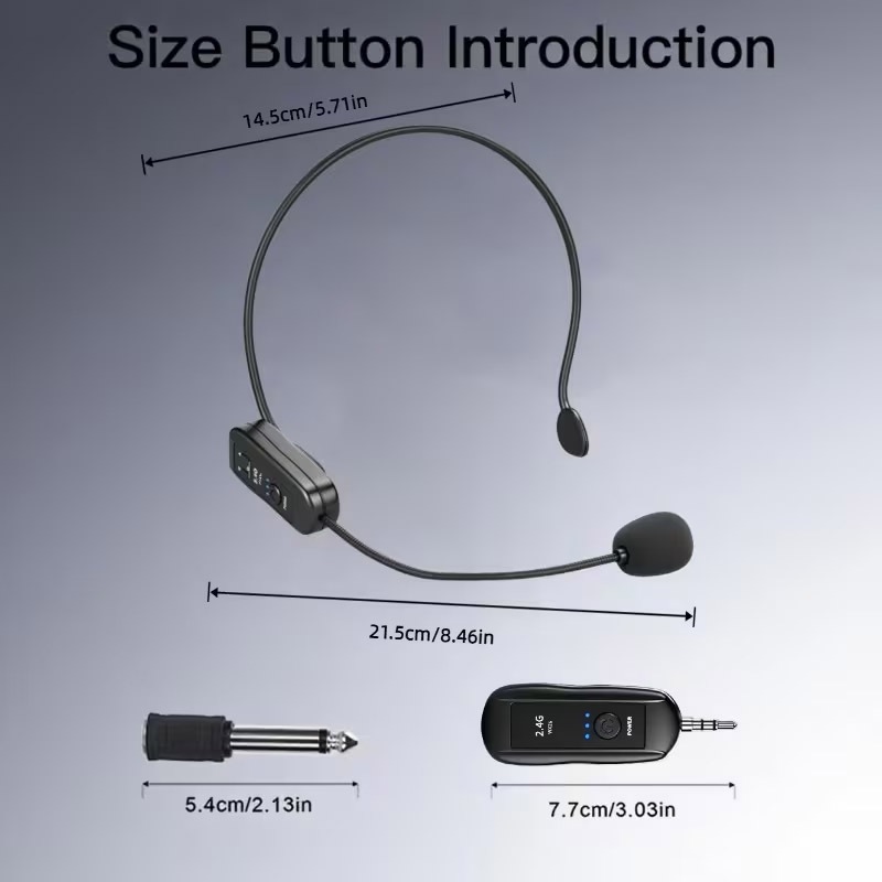 �إåɥ��åȡʥ磻��쥹�ޥ����� / 2.4G AUTO SYNCHRONIZING Wireless Microphone����