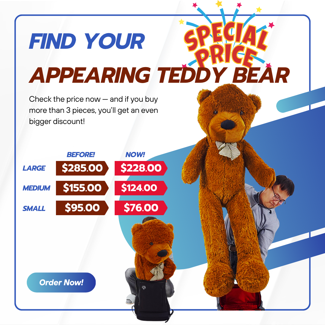 ���ò��ۥ��ԥ���󥰡��ƥǥ����٥����祵������ / Appearing Teddy Bear ��