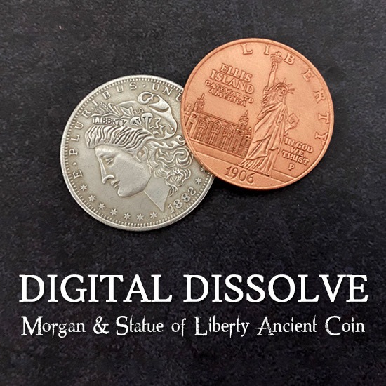 �ǥ�������ǥ�����֡ʥ�륬���Ƽ�ߡ�/Digital Dissolve (Morgan & Statue of Liberty Ancient Coin) ��