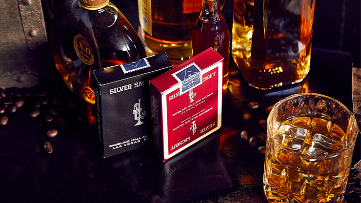 �ڸ��ꡦ�ò��ۥ���С������å��Хåȡ��ǥå����֡� / Silver Sackbut Playing Cards (Red)