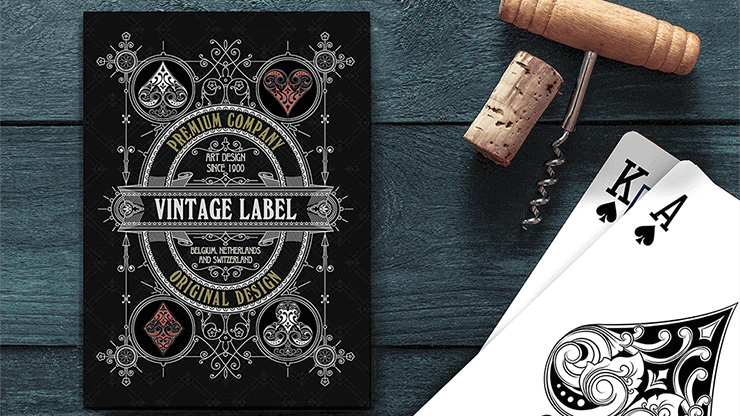 Vintage Label Playing Cards (Premier Edition Black) | アクセサリー