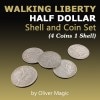 Walking Liberty Half Dollar Shell and Coin Set/���������󥰥�Хƥ�����ץꥫ������&�����륻�å�