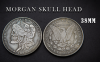 MORGAN SKULL HEAD COIN/��륬�󡦥����륳����