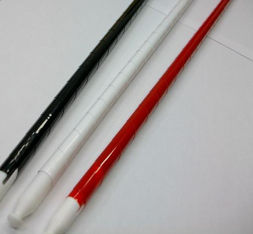 カラーチェンジングケーン/Color Changing Cane (white+red+black 