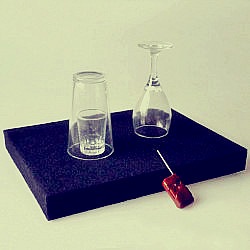 Coin in Glass &��Glass Breaking Tray(������in���饹&���饹�֥쥤����)