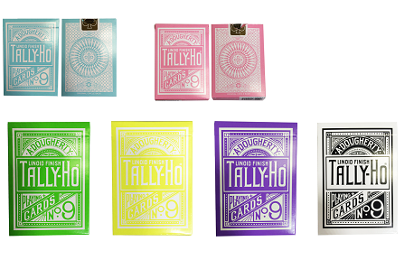 Tally Ho Reverse Circle Back – Limited Edition In Mintblau Von Aloy Studios / USPCC – Für Kartentricks Und Zauberei