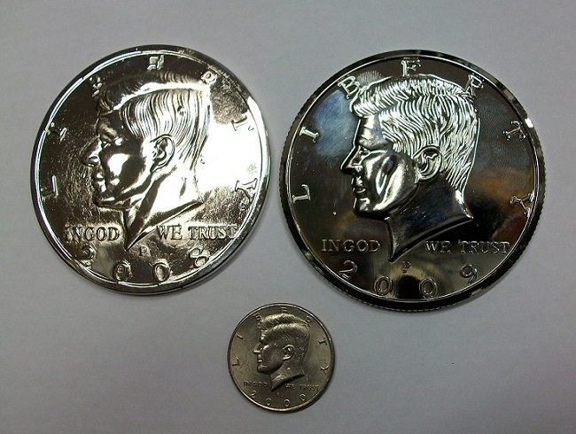 Jumbo 3 Half Dollar Chrome