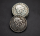 WASHINGTON SKULL HEAD COIN/�亮��ȥ󡦥����륳����