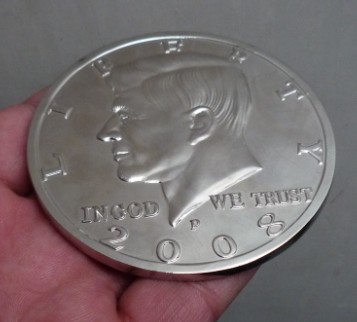 Jumbo 3 Half Dollar Chrome