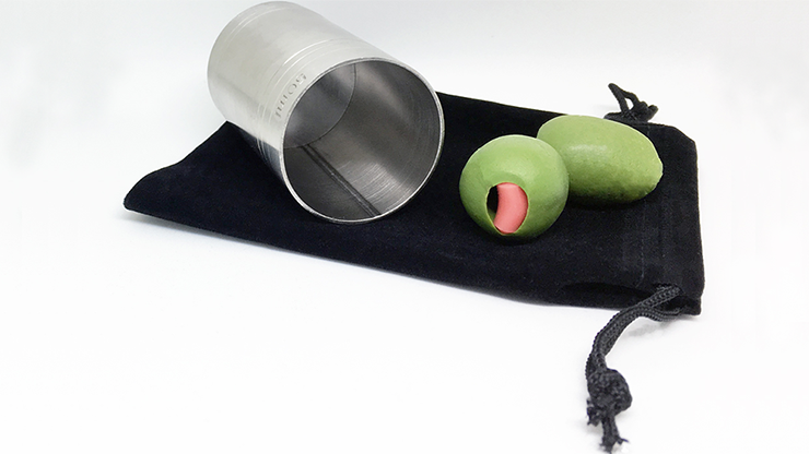 Spirit/Shot Measure "Chop Cup" with Olives