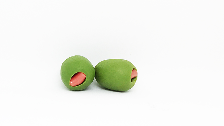 Spirit/Shot Measure "Chop Cup" with Olives