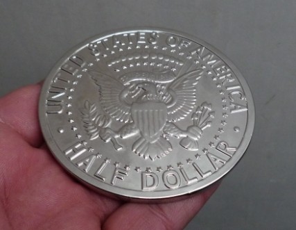 Jumbo 3 Half Dollar Chrome