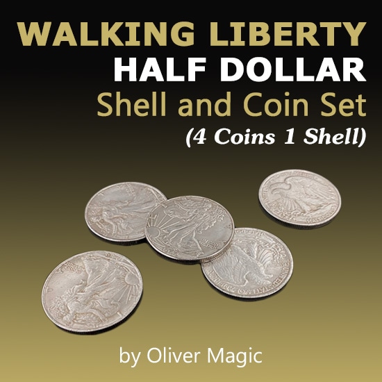 Walking Liberty Half Dollar Shell and Coin Set/ウォーキング
