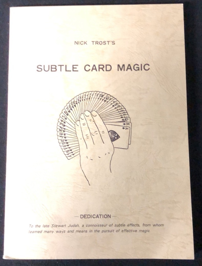 SUBTLE CARD MAGIC by NICK TROST | レクチャーノート,国内 | マジック 
