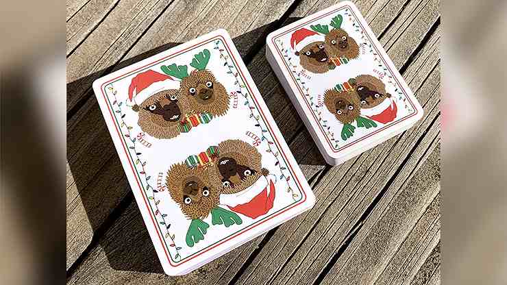 Alpaca Christmas Kids Playing Cards