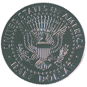 Kennedy Palming Coin (Half Dollar Sized)