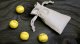 Set of 4 Leather Balls for Cups and Balls
