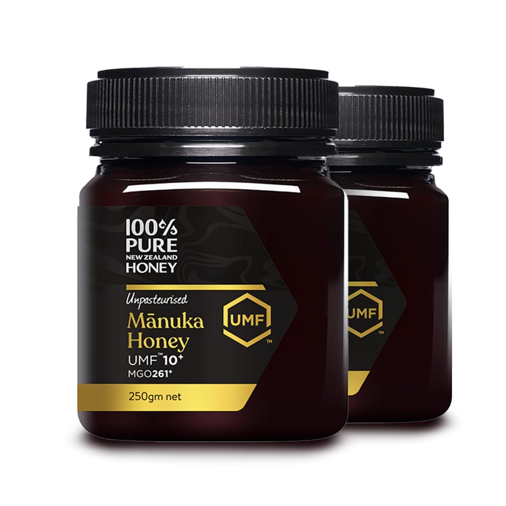 [セット] 100%PURE NEWZEALAND HONEY MANUKA UMF10+ (MGO263mg/kg)マヌカハニー 250g【送料無料】
