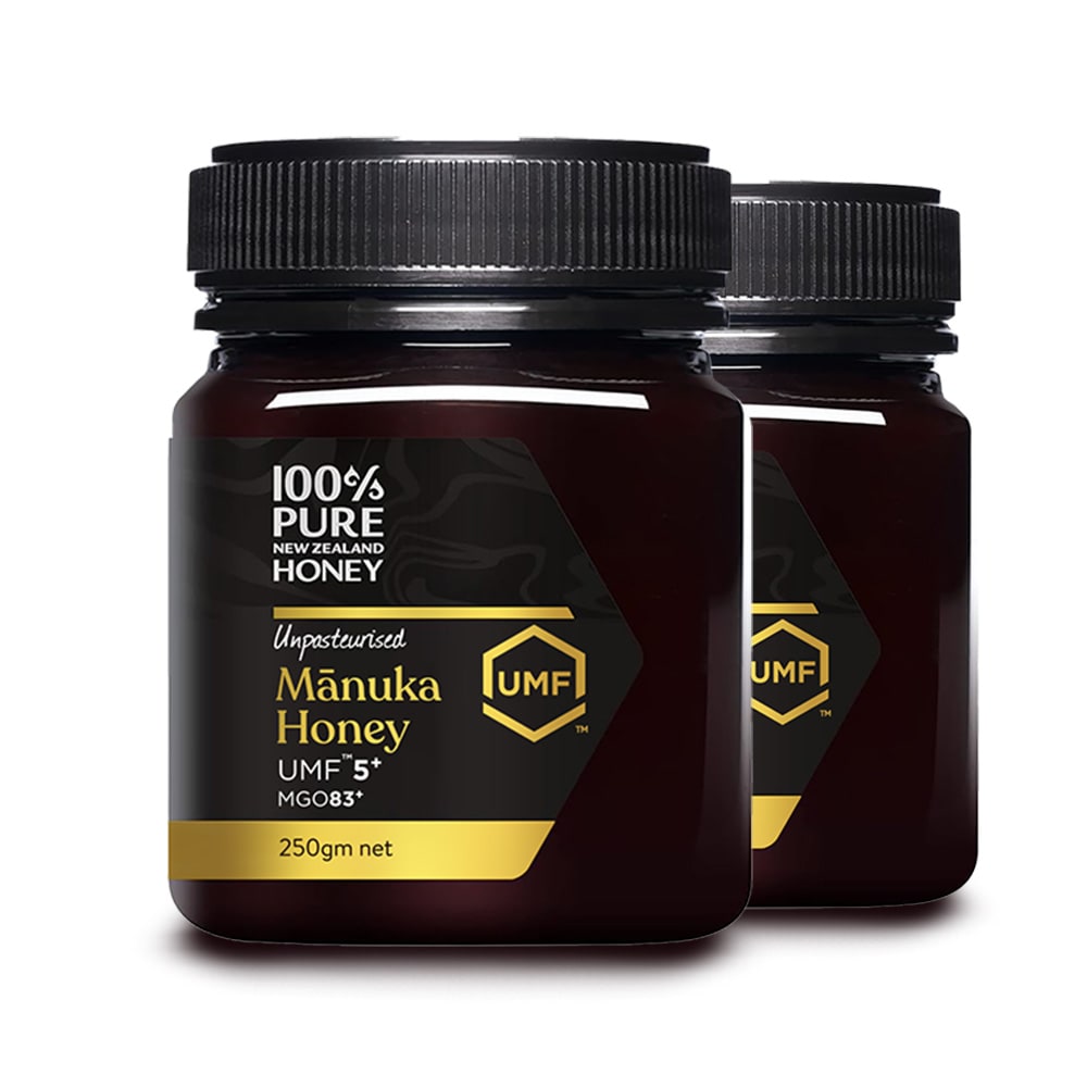 セット] 100%PURE NEWZEALAND HONEY MANUKA UMF5+ (MGO83mg/kg)マヌカ
