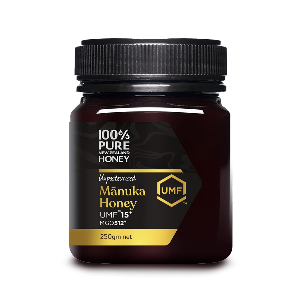 100%PURE NEWZEALAND HONEY MANUKA UMF15+ (MGO514mg/kg)マヌカハニー 250g　（GOLD） 【宅配便・送料無料】