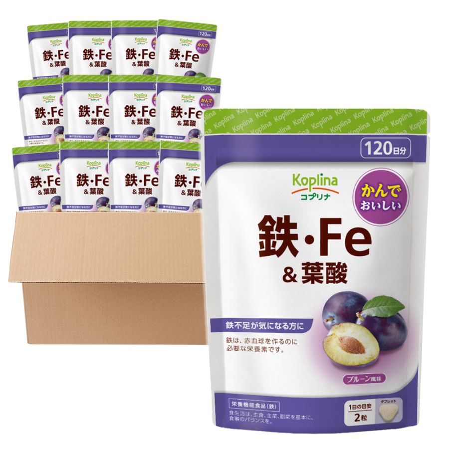 鉄・Fe＆葉酸　ケース売り（12個入り）　【宅配便・送料無料】