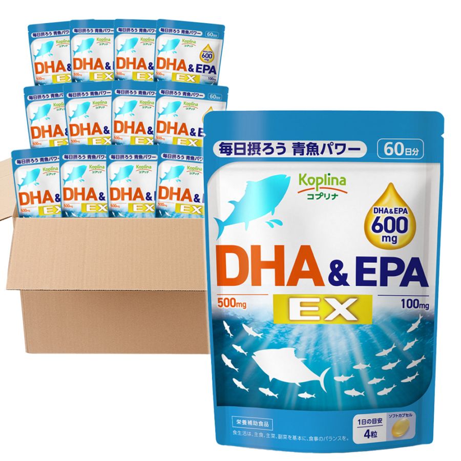 DHA＆EPA EX　ケース売り（12個入り）　【宅配便・送料無料】