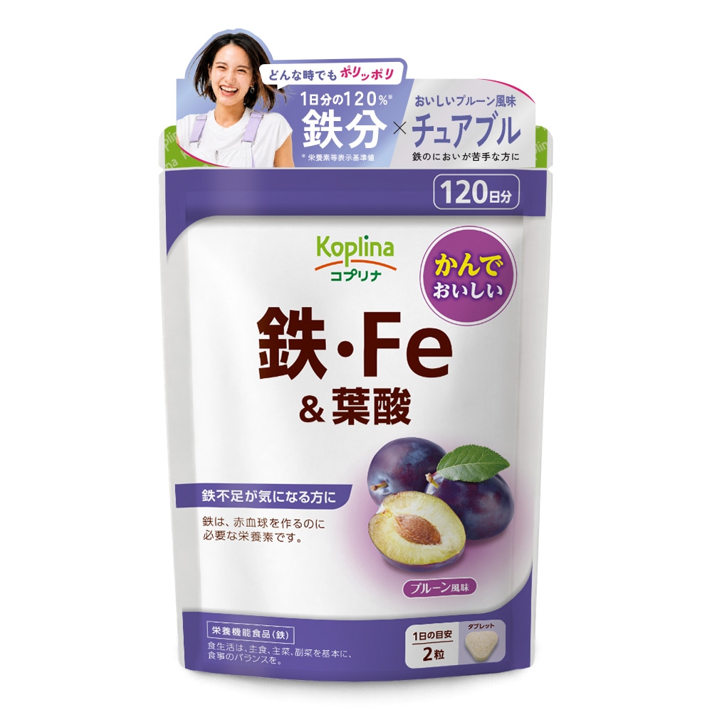 鉄・Fe＆葉酸 240粒 120日分【定期購入・全国送料無料】