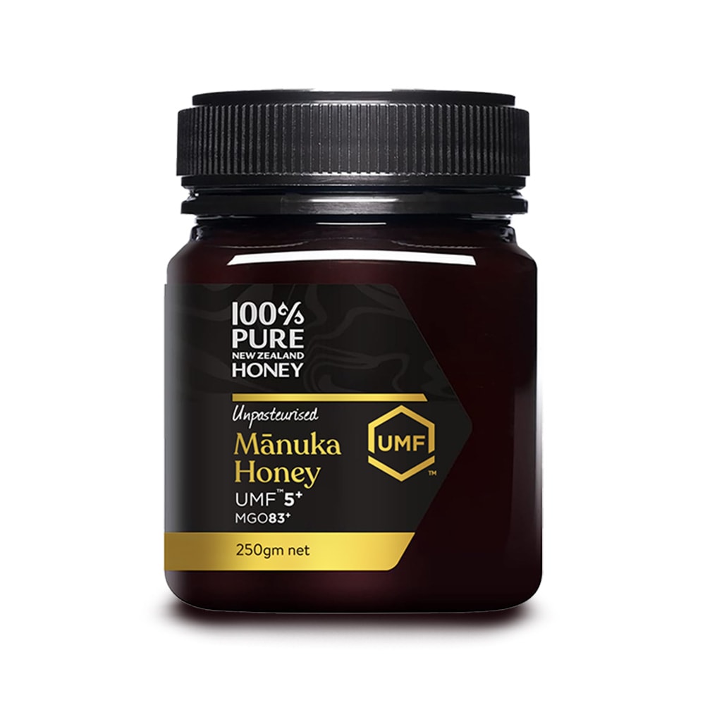 100%PURE NEWZEALAND HONEY MANUKA UMF5+ (MGO83mg/kg)マヌカハニー 250g【定期購入・送料無料】