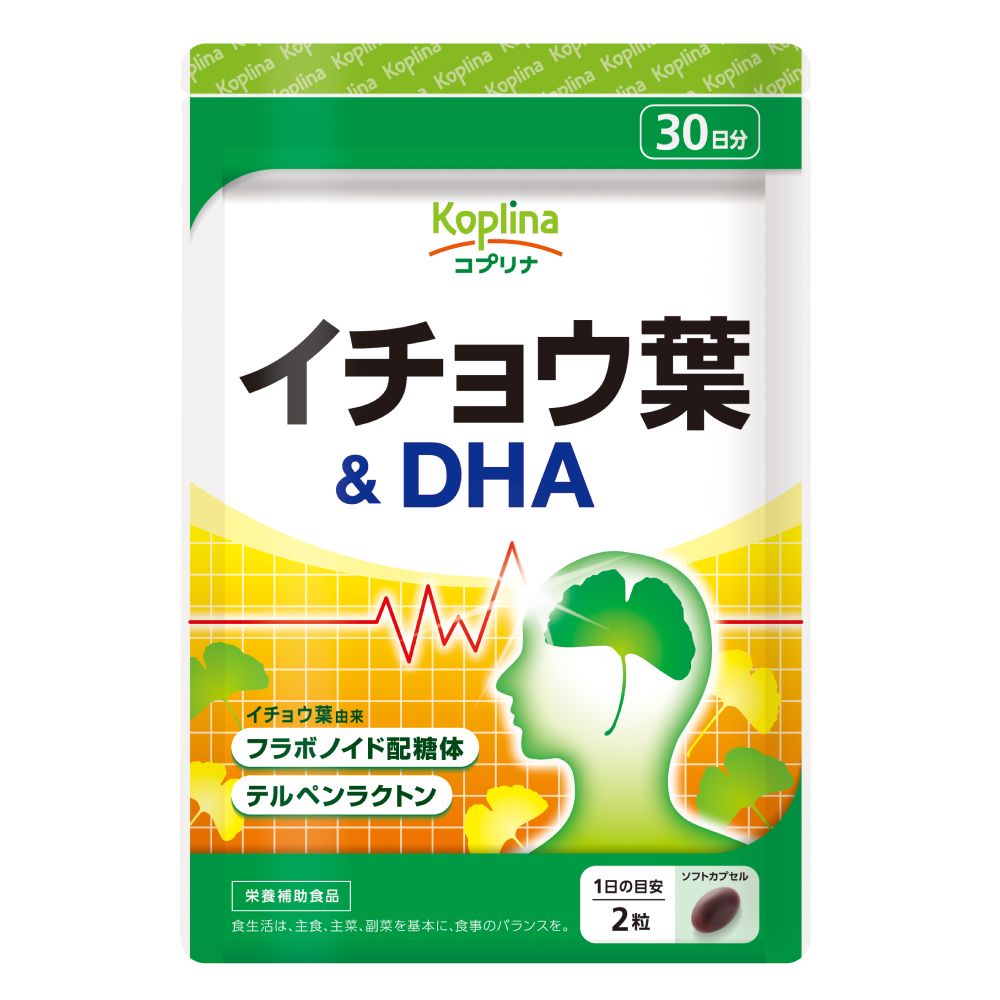 イチョウ葉&DHA 60粒 30日分 【メール便・全国送料無料】