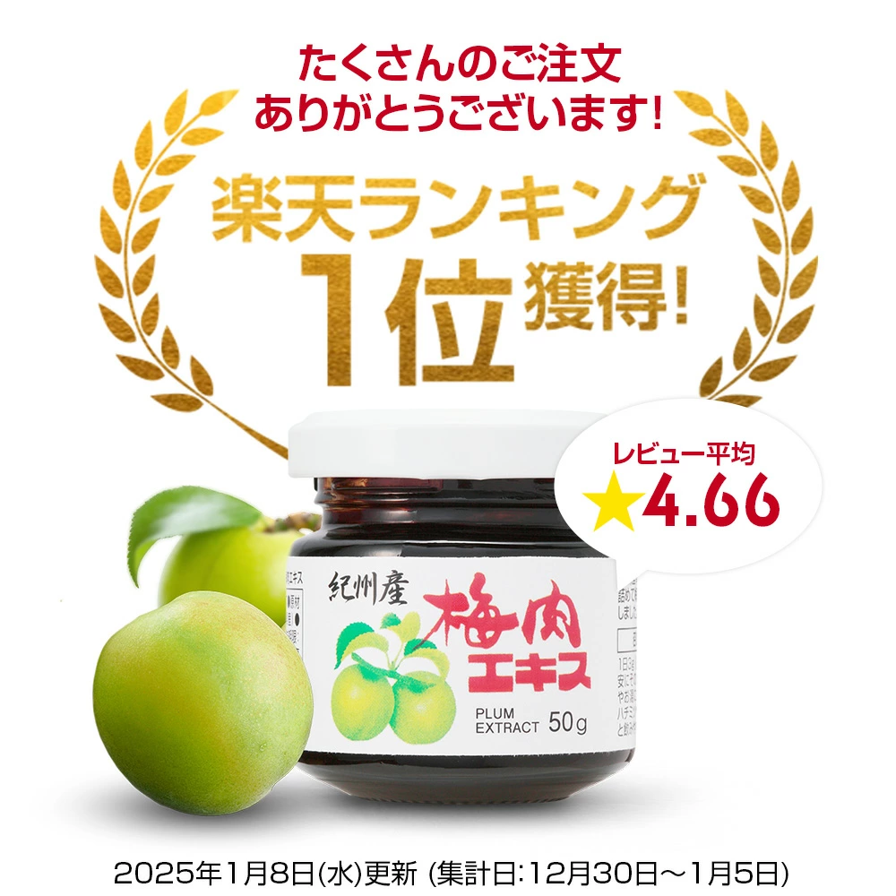 紀州産梅肉エキス 50g 【宅配便・2個以上送料無料】 | 食品,抽出エキス