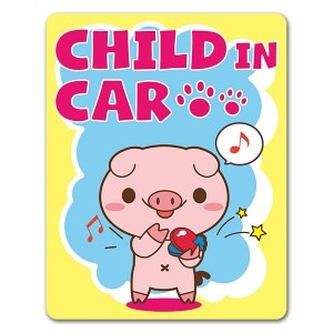 ưʪ�θ�ū�� �������ͥåȤ򤿤����Ƥ���֥���CHILD IN CAR�ۼ֥ޥ��ͥåȥ��ƥå����ڤ椦�ѥ��å����������ǽ��
