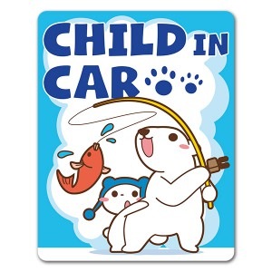 ��ꤷ�Ƥ����򥯥ޤοƻҡ�CHILD IN CAR�ۼ֥ޥ��ͥåȥ��ƥå����ڤ椦�ѥ��å����������ǽ��