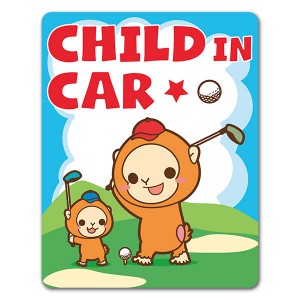 ����դ򤷤Ƥ��륵��οƻҡ�CHILD IN CAR�ۼ֥ޥ��ͥåȥ��ƥå����ڤ椦�ѥ��å����������ǽ��