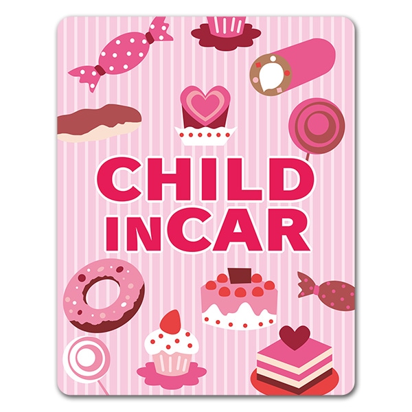 ���ۻҥԥ󥯷ϡ�CHILD IN CAR�ۼ֥ޥ��ͥåȥ��ƥå����ڤ椦�ѥ��å����������ǽ��