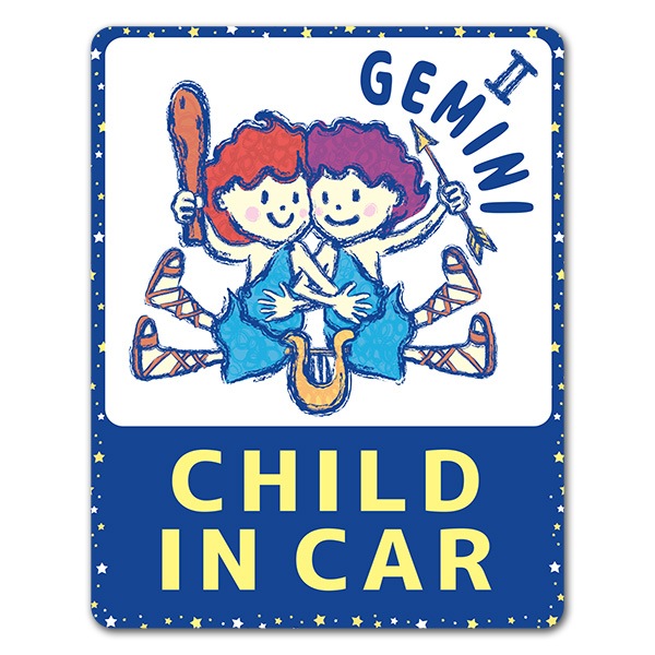 ���¥��꡼�����դ����� GEMINI��CHILD IN CAR�ۼ֥ޥ��ͥåȥ��ƥå����ڤ椦�ѥ��å����������ǽ��