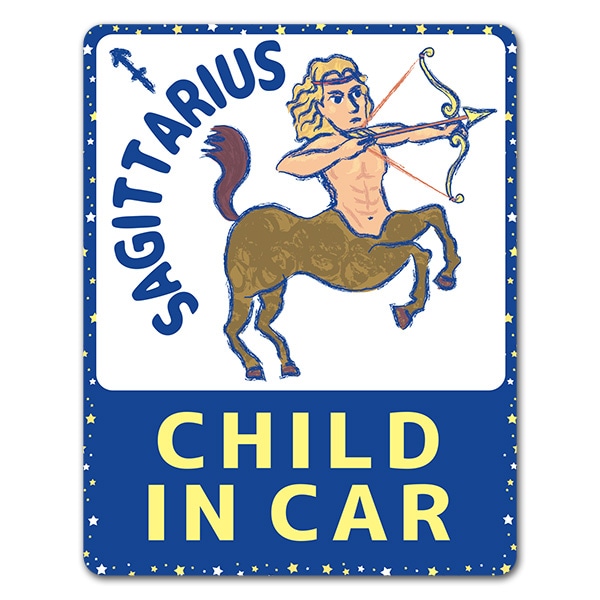 ���¥��꡼�������ƺ� SAGITTARIUS��CHILD IN CAR�ۼ֥ޥ��ͥåȥ��ƥå����ڤ椦�ѥ��å����������ǽ��