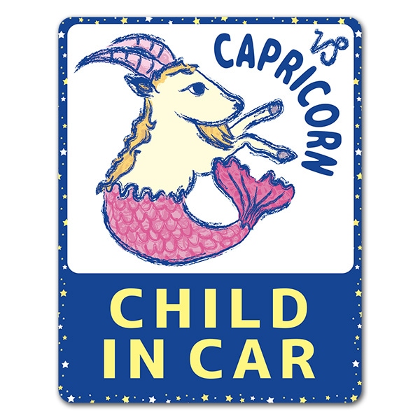 ���¥��꡼�����䤮�� CAPRICORN��CHILD IN CAR�ۼ֥ޥ��ͥåȥ��ƥå����ڤ椦�ѥ��å����������ǽ��