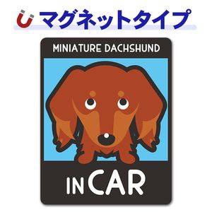 �ߥ˥��奢���å����ե�� ���� ���٤��ӿ���3���MINIATURE DACHSHUND IN CAR�ۼ֥ޥ��ͥåȥ��ƥå����ڤ椦�ѥ��å����������ǽ��