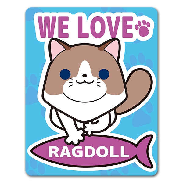 �饰�ɡ����WE LOVE RAGDOLL�ۼ֥ޥ��ͥåȥ��ƥå����ڤ椦�ѥ��å����������ǽ��