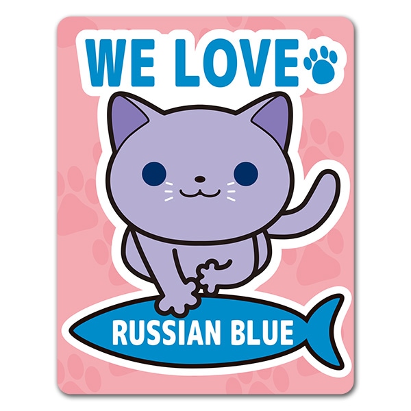 ��������֥롼��WE LOVE RUSSIAN BLUE�ۼ֥ޥ��ͥåȥ��ƥå����ڤ椦�ѥ��å����������ǽ��