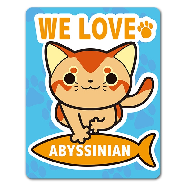 ���ӥ��˥����WE LOVE ABYSSINIAN�ۼ֥ޥ��ͥåȥ��ƥå����ڤ椦�ѥ��å����������ǽ��