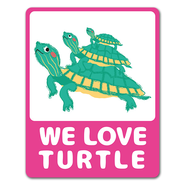 �����WE LOVE TURTLE�ۼ֥ޥ��ͥåȥ��ƥå����ڤ椦�ѥ��å����������ǽ��