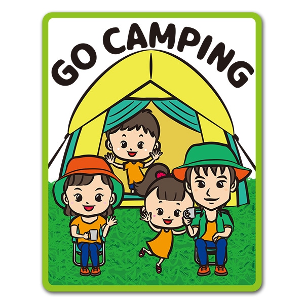 ������ ��²�ѥѤȥޥޤ��ˤλҤȽ��λҡ�GO CAMPING�ۼ֥ޥ��ͥåȥ��ƥå����ڤ椦�ѥ��å����������ǽ��