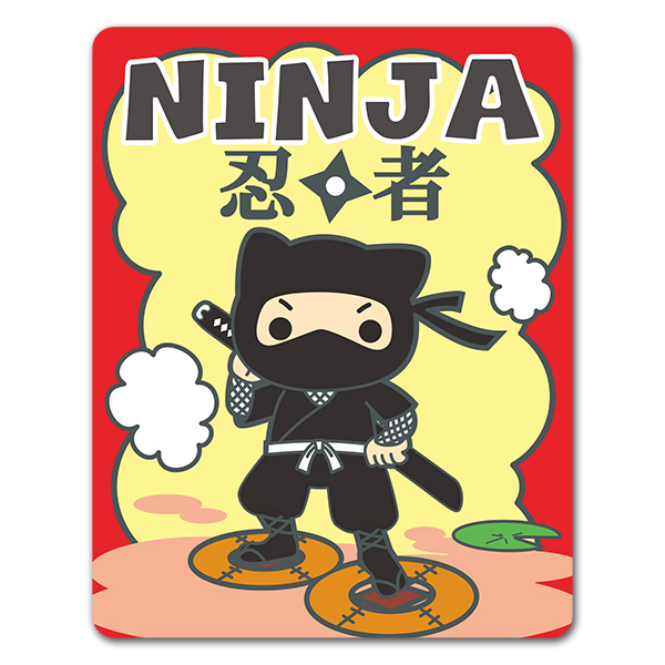 水蜘蛛の術 忍者【NINJA】車マグネットステッカー【ゆうパケット配送