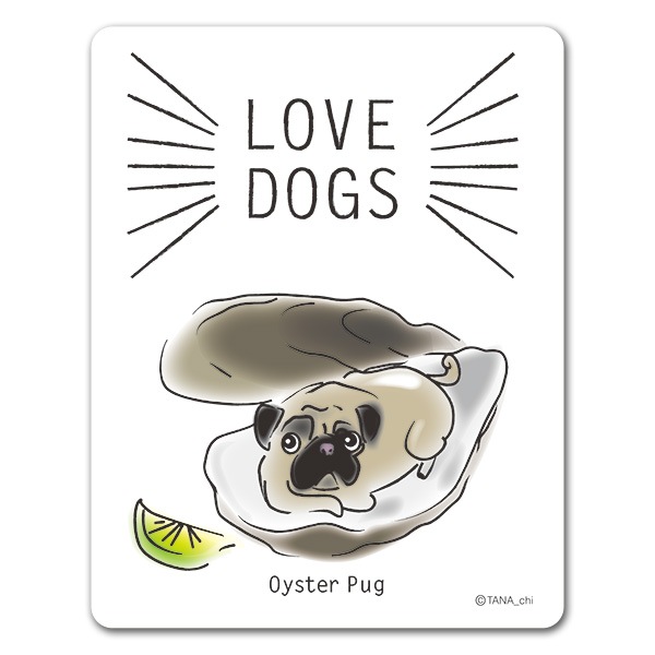 LOVEDOGS��Oyster Pug�ۼ֥ޥ��ͥåȥ��ƥå����ڤ椦�ѥ��å����������ǽ��