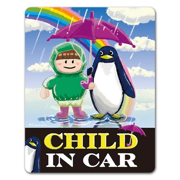 �ڥ󥮥�ȻҶ������夬���CHILD IN CAR�ۼ֥ޥ��ͥåȥ��ƥå����ڤ椦�ѥ��å����������ǽ��